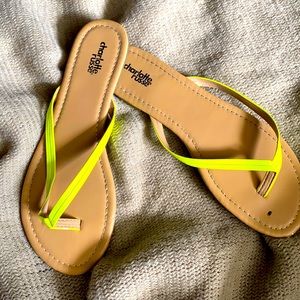 Neon sandals